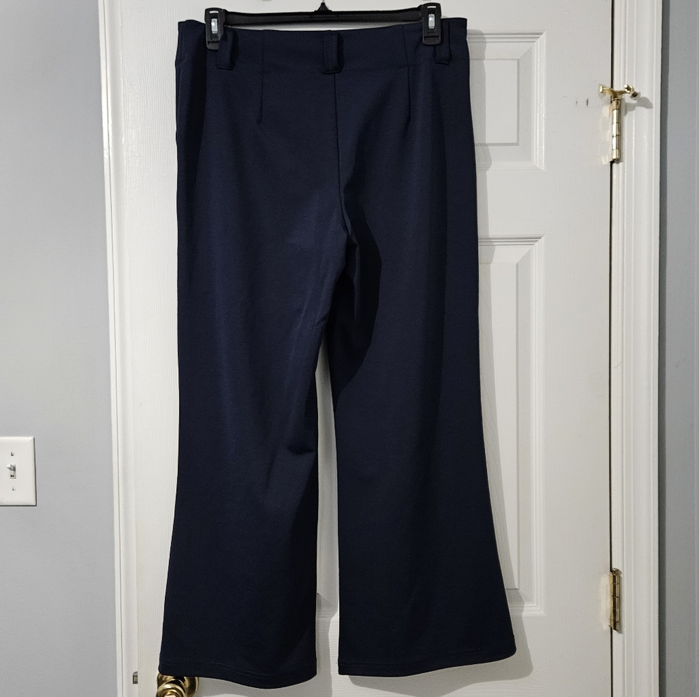 Cato Dark Blue Wide-Leg Women's Pants
